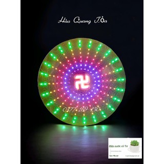 Đèn Led Hào Quang Phật Tỏa 1 tấc 6 đến 3 tấc - xài được điện 110v và 220v