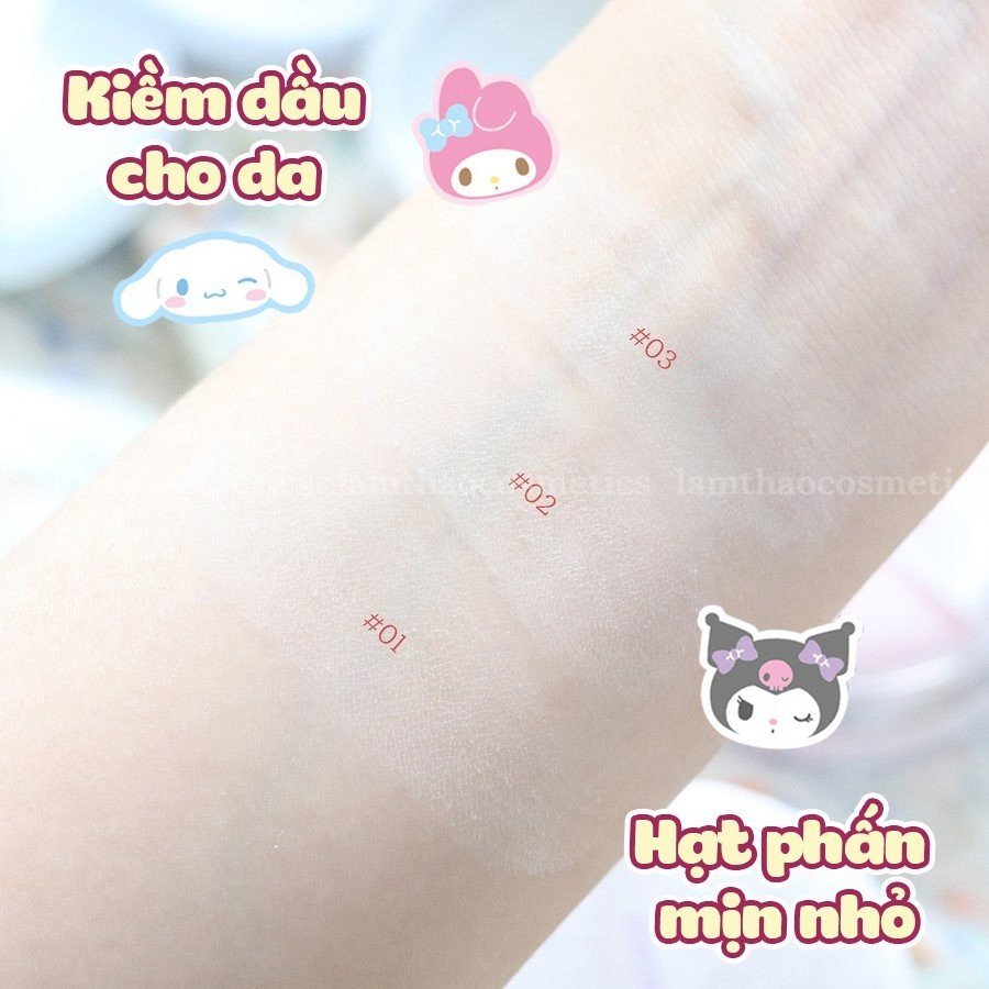 Phấn Phủ Kiềm Dầu Kirsh Blending Dear My Pastel Blur Powder x Sanrio - Phiên Bản Giới Hạn