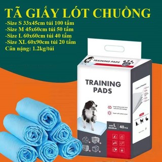 (BAO BÌ MỚI) Hỏa Tốc , Set Tả Size S,M,L,XL, Tã giấy lót chuồng cho chó mèo siêu thấm hút - Bỉm cho chó mèo