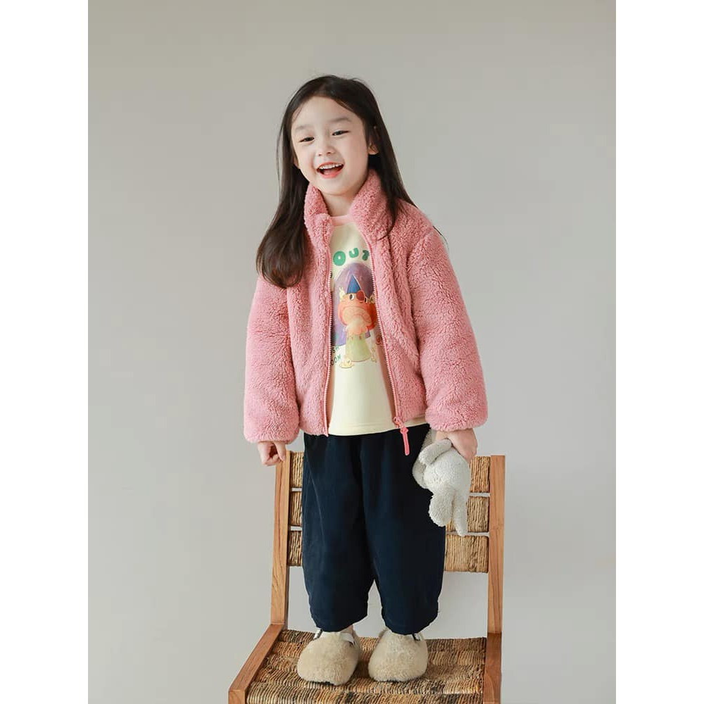 Áo khoác lông cừu coniglo xuất cho bé