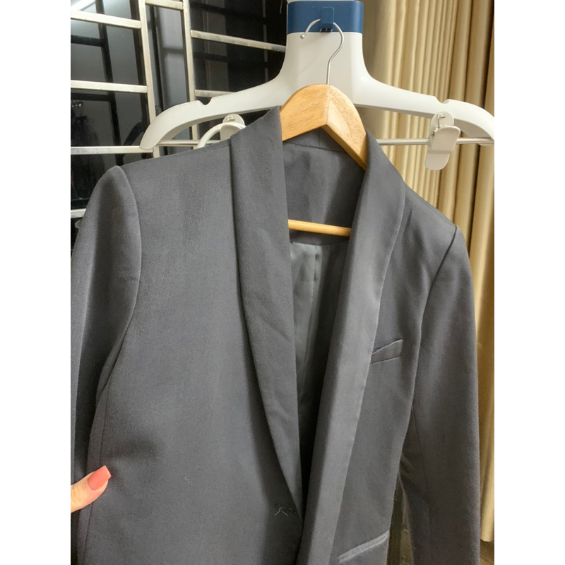 Áo blazer xám