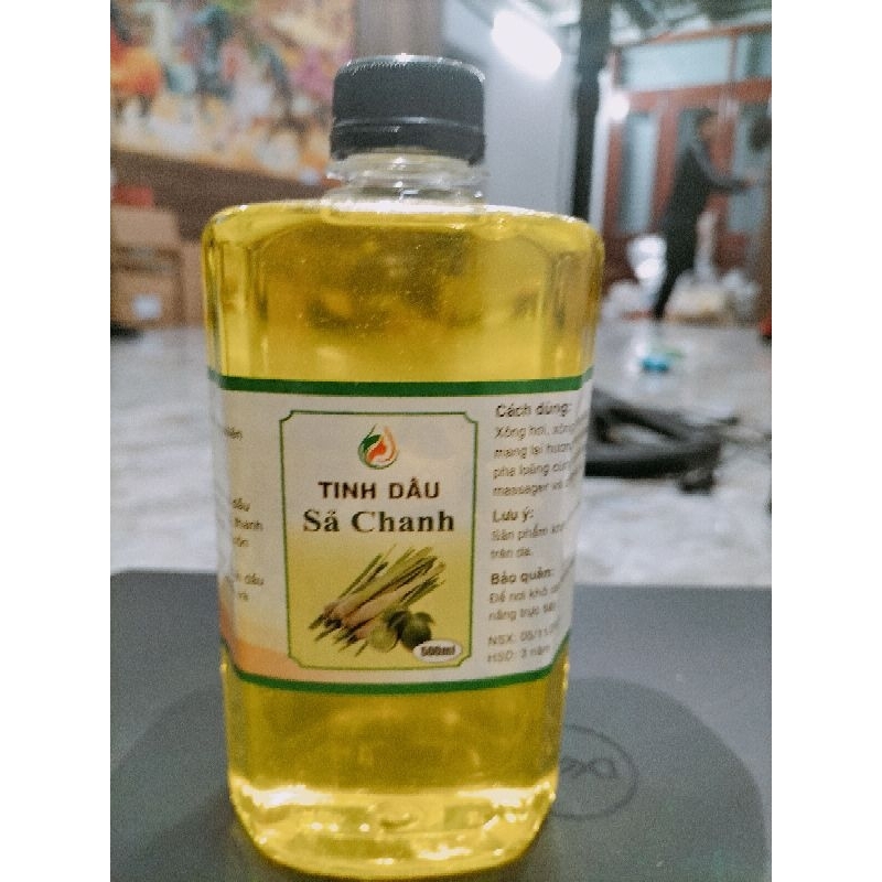 Tinh dầu sả chanh chai vuông lau sàn 500ml
