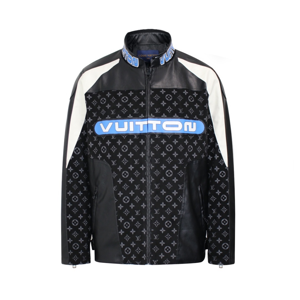 Áo Leather Jacket Louis Vuitton1 Seagul FW23