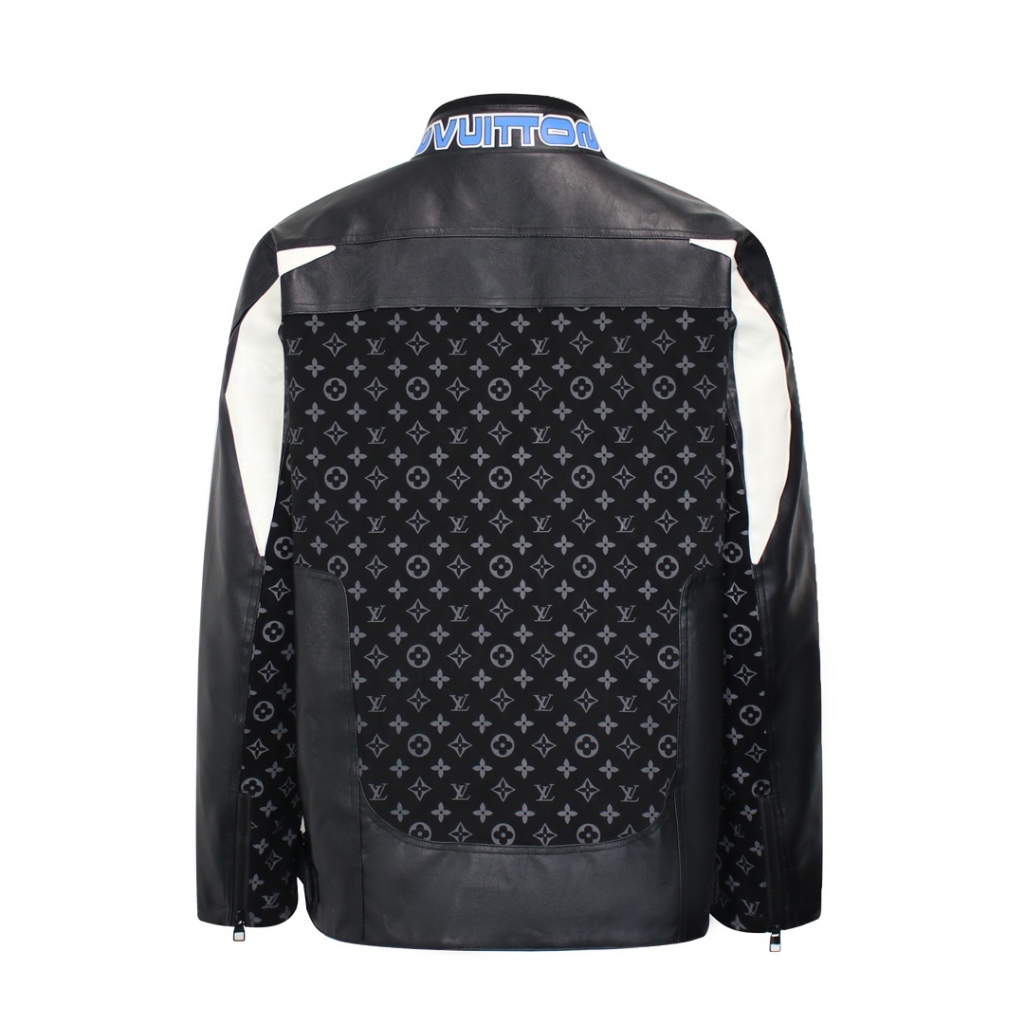 Áo Leather Jacket Louis Vuitton1 Seagul FW23