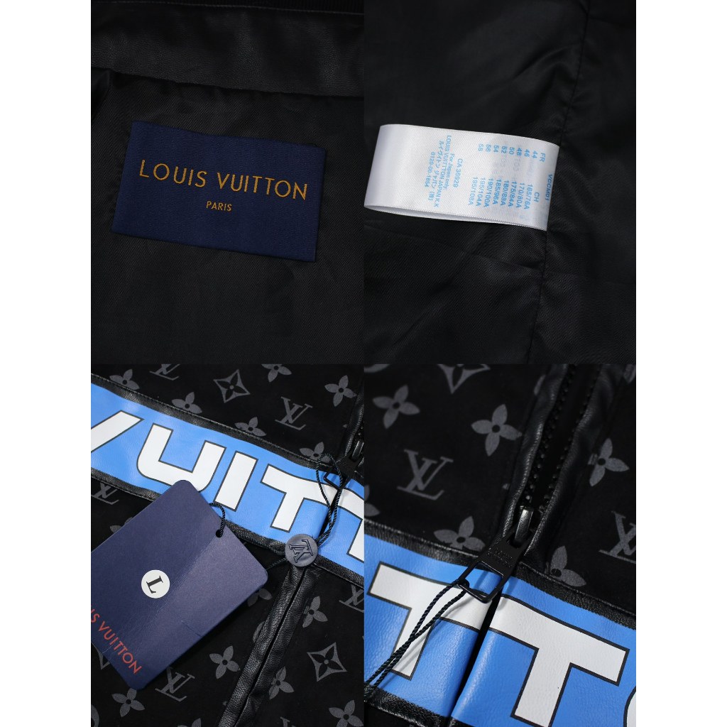 Áo Leather Jacket Louis Vuitton1 Seagul FW23