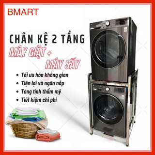 KỆ MÁY GIẶT MÁY SẤY 2 TẦNG (Dầy dặn, siêu chắc khỏe), (Alo & chát Zalo 0912466388 giao hàng toàn quốc)