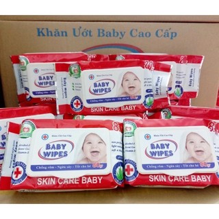 Khăn uớt baby wipes gói nhỏ 80gr không mùi dành cho bé sơ sinh