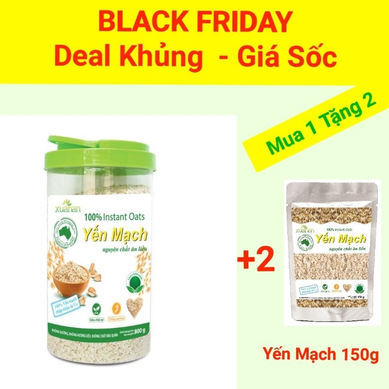 Yến Mạch Xuân An 800g  _Tặng Kèm 2 Gói YM 150g