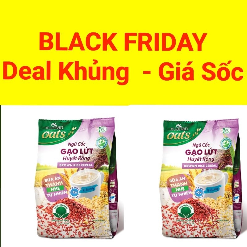 Combo: 5 Gói Ngũ Cốc Gạo Lức Huyết Rồng Xuân An 400g