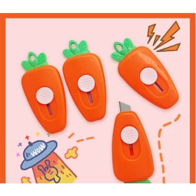 Dao dọc giấy mini Cà rốt , móc khoá tiện lợi