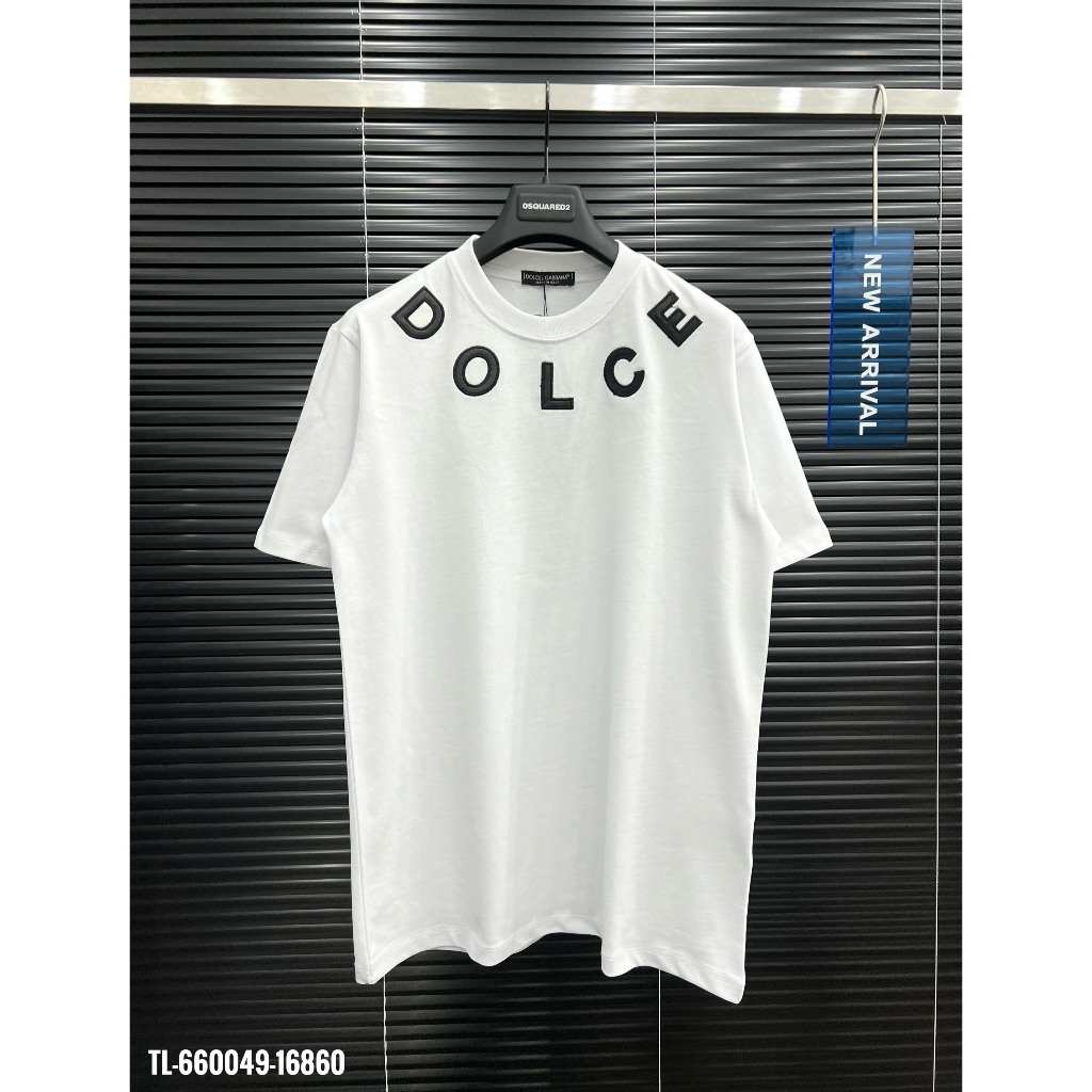 🔥Hot🔥Áo thun DG thêu chữ da thiết kế hot trend Nam nữ New 2024