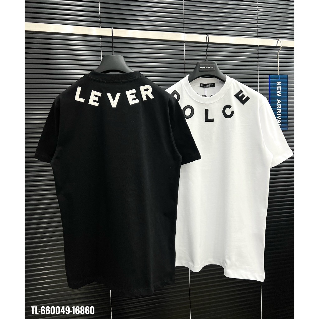 🔥Hot🔥Áo thun DG thêu chữ da thiết kế hot trend Nam nữ New 2024