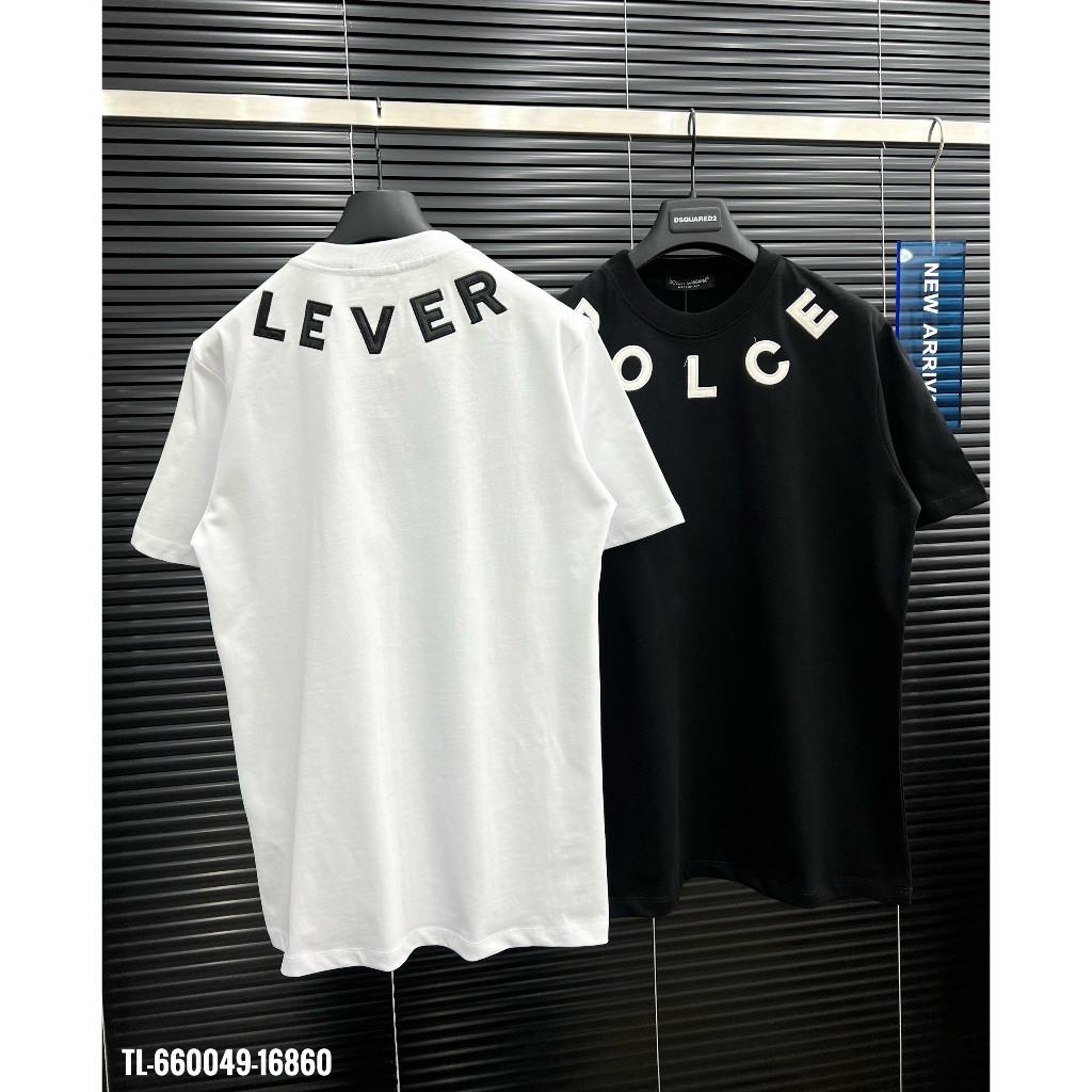 🔥Hot🔥Áo thun DG thêu chữ da thiết kế hot trend Nam nữ New 2024