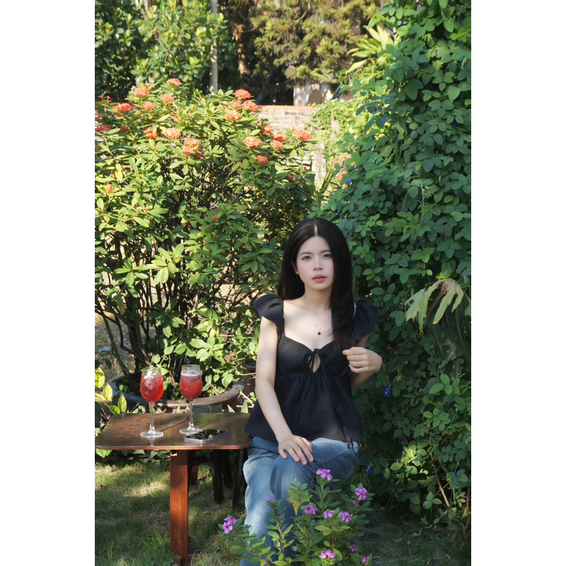 𝐌𝐢𝐧𝐧𝐢𝐞 𝐓𝐨𝐩 | áo croptop xoè bồng dạng babydoll | Annieroomfit