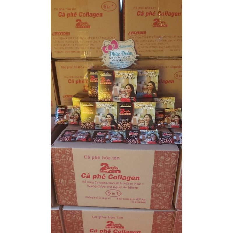 Thùng 20 hộp cà phê sữa collagen 2 zezo