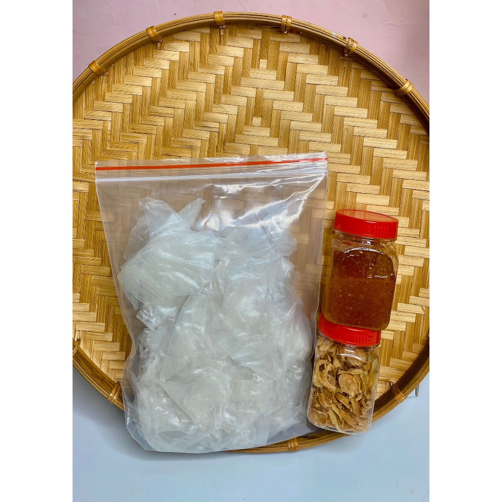 Combo bánh tráng phơi sương muối béo siêu hot Tini food house