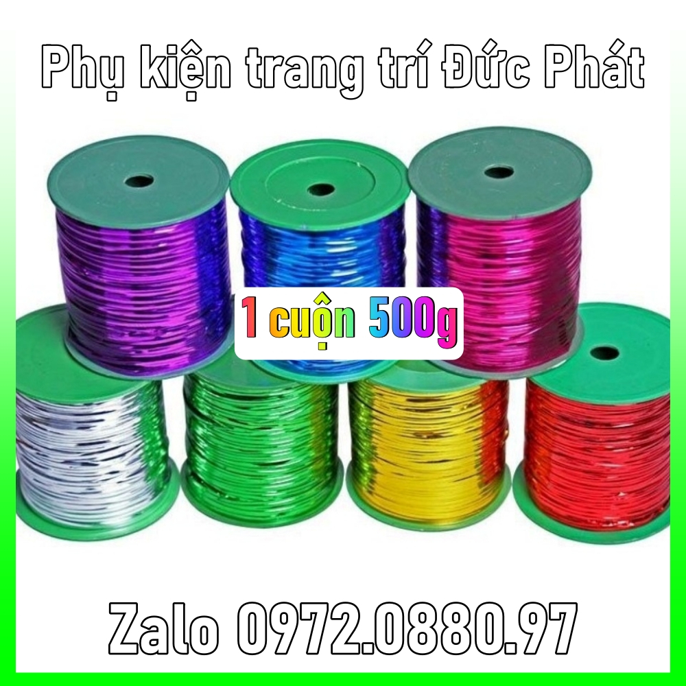 Cuộn kẽm bọc kim tuyến 500g