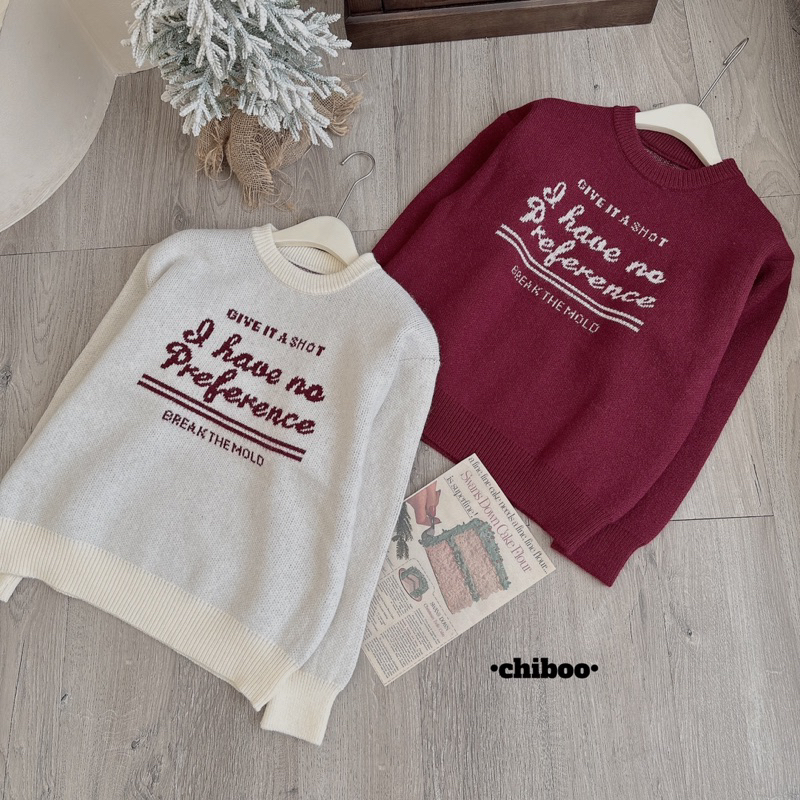 ÁO LEN CỔ TRÒN”I HAVE NO PREFERENCE” hàng Quảng Châu siêu hot