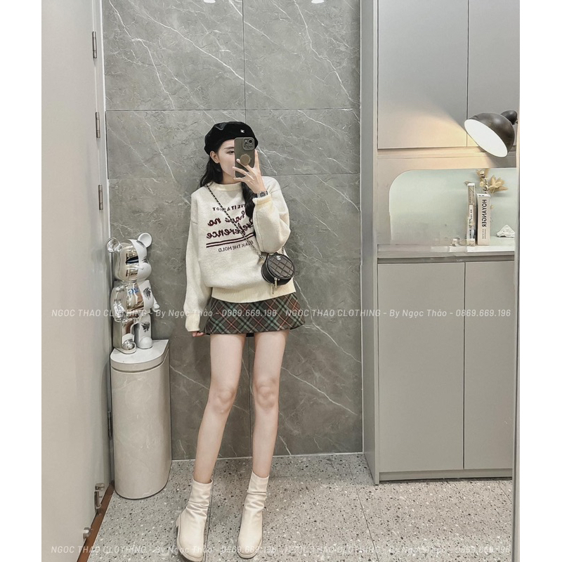 ÁO LEN CỔ TRÒN”I HAVE NO PREFERENCE” hàng Quảng Châu siêu hot