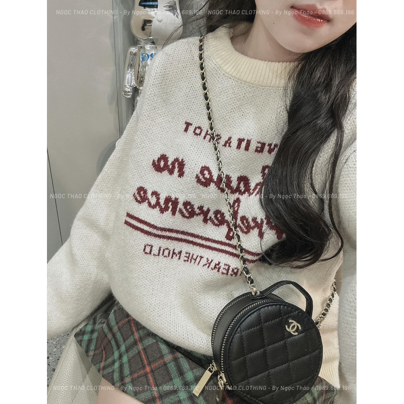 ÁO LEN CỔ TRÒN”I HAVE NO PREFERENCE” hàng Quảng Châu siêu hot