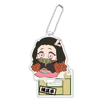 2534838 Standee mô hình nhân vật Kimetsu no Yaiba Bandai Spirits PuchiZabu Stand Mini Acrylic Keychain A - Nezuko Kamado