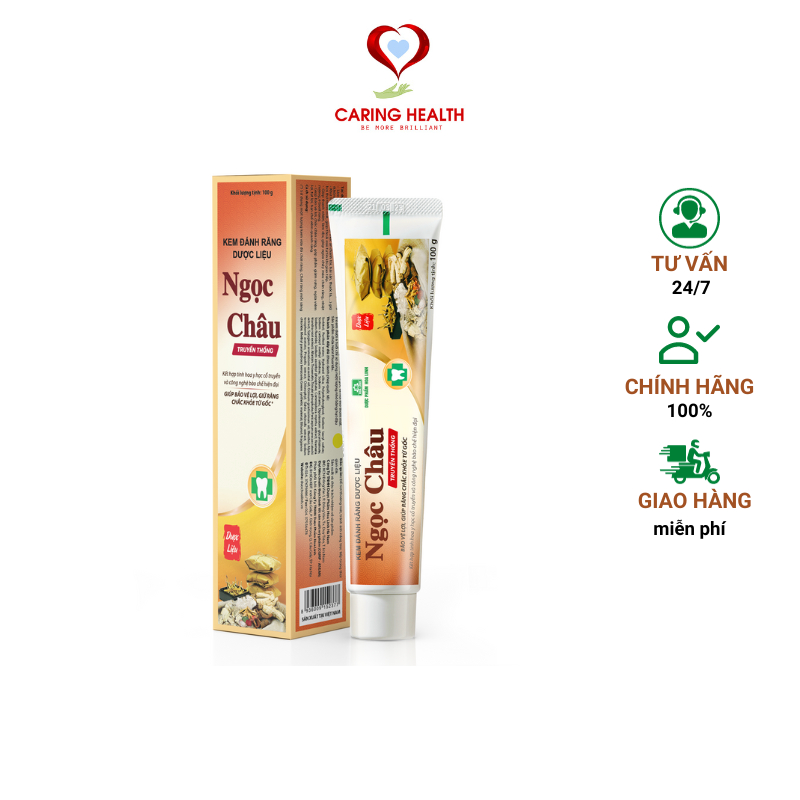 Kem đánh răng dược liệu Ngọc Châu Truyền thống 100g
