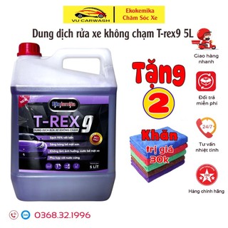 Dung dịch rửa xe không chạm - nước rửa xe ô tô - xe máy Ekokemika Trex9 - 5L(hàng chính hãng)