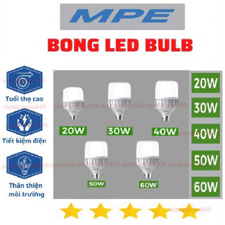 Bóng đèn led bulb,bóng trụ led công suất 20w 30w 40w 50w 60w