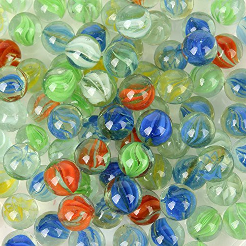 COMBO 140 VIÊN BI VE 8 KHÍA ĐỦ MÀU SIZE 1.6CM BẰNG THỦY TINH