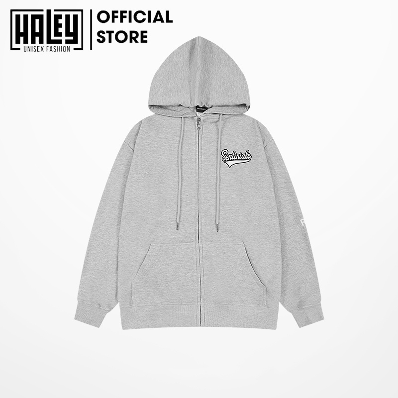 Áo Hoodie Zip Unisex HD12 HALEY SENTINIALS Phong Cách Hàn Quốc Form Rộng Nam Nữ Nỉ Bông Dày Dặn Ấm Áp