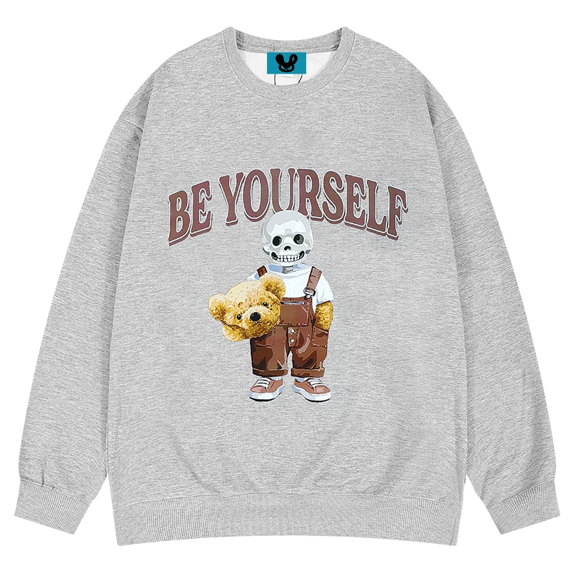 Áo Sweater HALEY HD10 BE YOURSELF Dài Tay Phong Cách Hàn Quốc Form Rộng Unisex Nam Nữ Nỉ Bông Dày Dặn