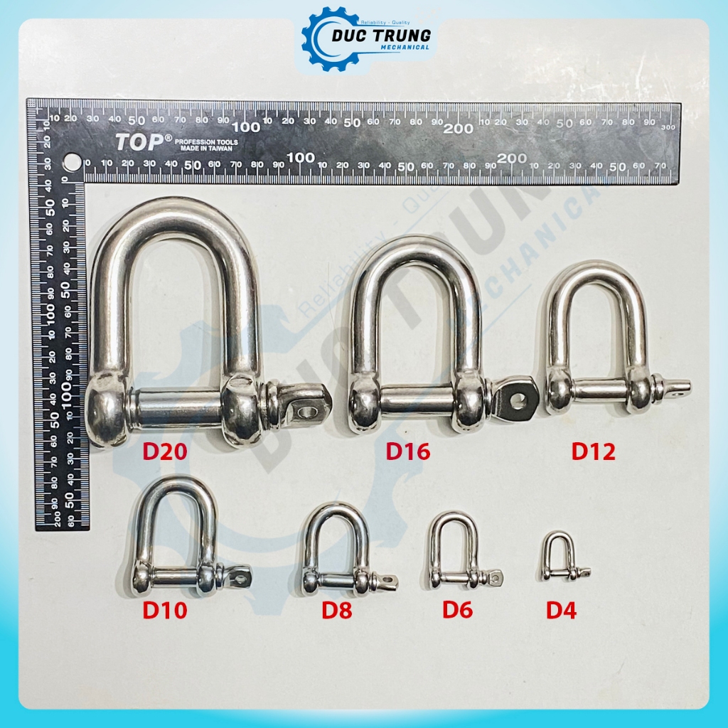 Ma Ní Chữ U Thép Không Gỉ 304 - Đủ Size M4 đến M10 - 109