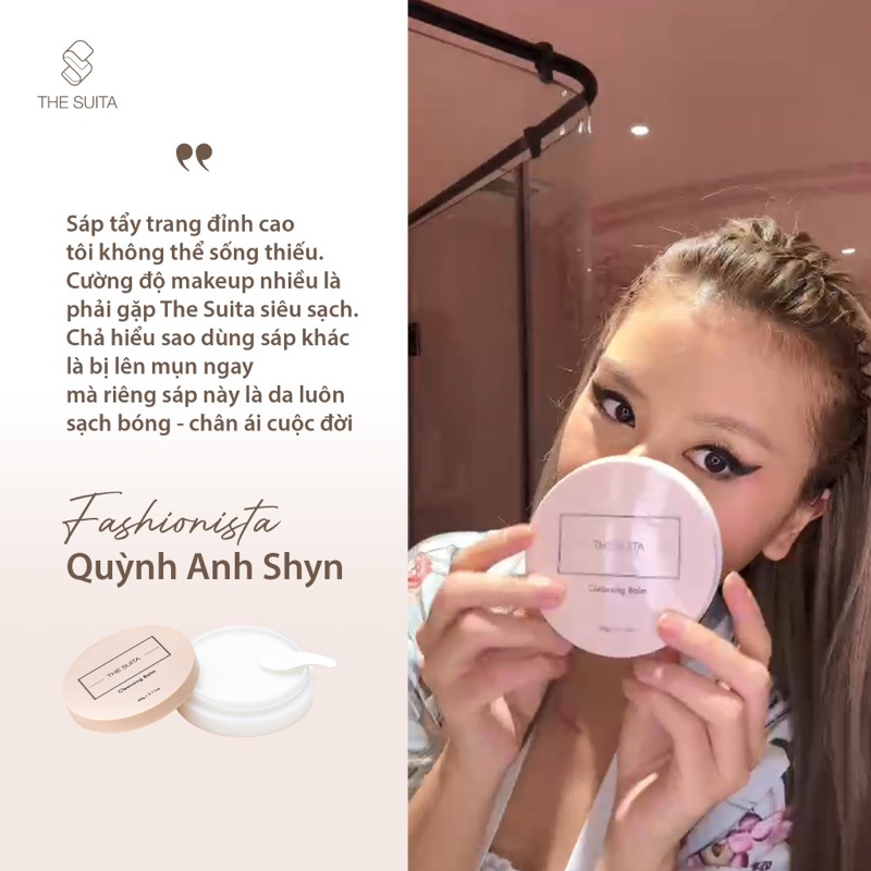 Sáp Rửa Mặt Tẩy Trang The Suita - NHẬT BẢN Cleansing Balm 60g