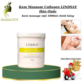 Kem massage, kem massage collagen lindsay hàn quốc - hũ 1000ml chuyên dụng spa, chính hãng.