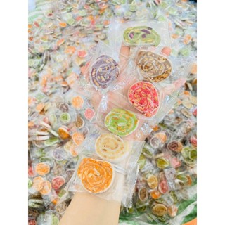Kẹo dừa cuộn đậu phộng Mix vị