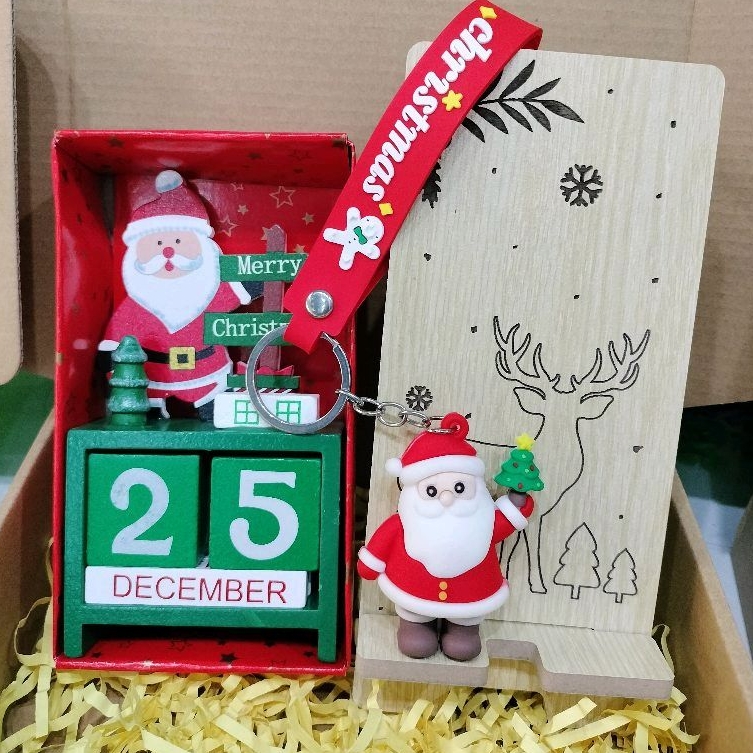 Sét Hộp Quà Giáng Sinh Noel Đơn Giản Tinh Tế Ý Nghĩa