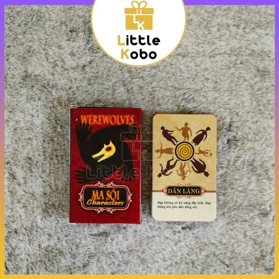 Bài Ma Sói Werewolves Characters Việt Hóa Boardgame 20 Lá Chất Giấy Dày Đồ Chơi Trí Tuệ Trẻ Em Nhóm Bạn