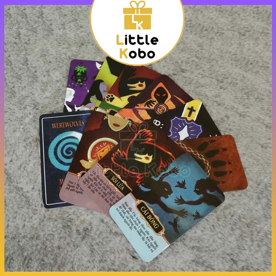Bài Ma Sói Werewolves Characters Việt Hóa Boardgame 20 Lá Chất Giấy Dày Đồ Chơi Trí Tuệ Trẻ Em Nhóm Bạn