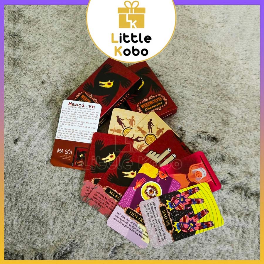 Bài Ma Sói Werewolves Characters Việt Hóa Boardgame 20 Lá Chất Giấy Dày Đồ Chơi Trí Tuệ Trẻ Em Nhóm Bạn