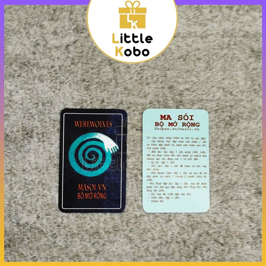 Bài Ma Sói Werewolves Characters Việt Hóa Boardgame 20 Lá Chất Giấy Dày Đồ Chơi Trí Tuệ Trẻ Em Nhóm Bạn