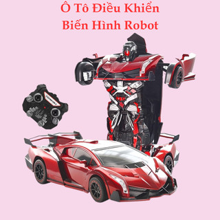 Ô tô điều khiển từ xa xe điều khiển biến hình robot đa dạng chức năng chạy siêu tốc thiết kế cao cấp