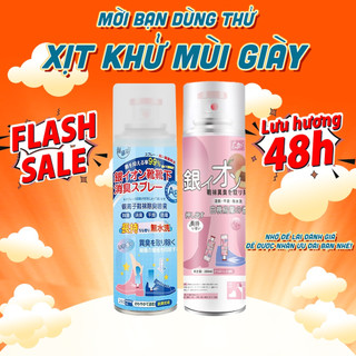 Chai Xịt Khử Mùi Giày Dép NaNo Bạc, Xịt Khử Mùi Hôi Chân Nano