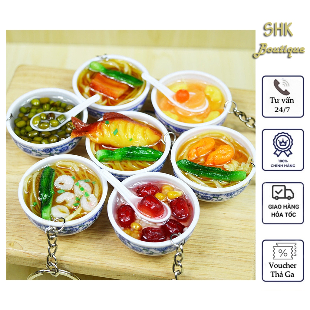 Móc Khóa Mô Hình Đồ ăn ,Móc Chìa Khóa Lưu Niệm ,đeo điện thoại túi xách balo phong cách độc đáo vui nhộn