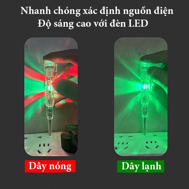 Bút Thử Điện Thông Minh Không Tiếp Xúc Chuyên Dụng 2 Đèn LED - SONHOUSE