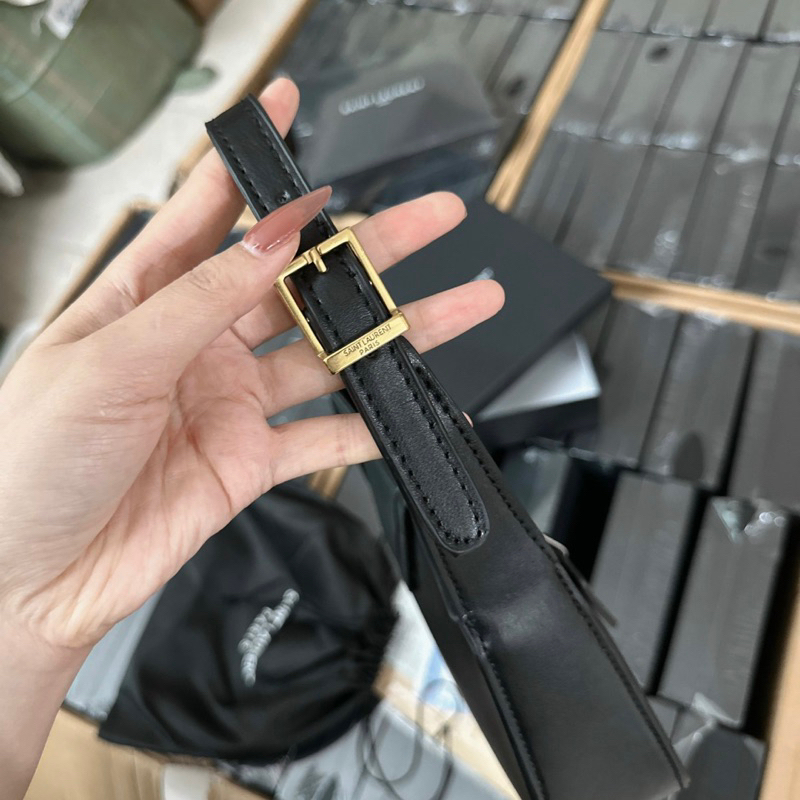 ✨Loại 1-Fullbox✨ Túi Kẹp Nách Móc Y hàng QC full hộp bản da trơn