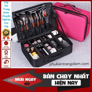 [Size Lớn 41CM] Cốp Trang Điểm Vải Dạng Vali Xách Tay Chuyên Nghiệp