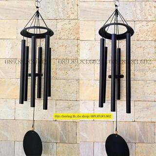 Chuông gió cao cấp phong thủy nhạc thiền Lung Linh L 70cm Màu Đen – Chuông gió chữa lành, trị liệu