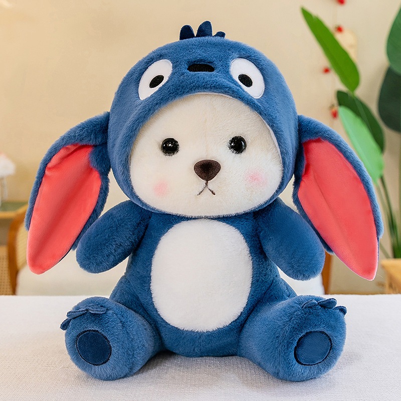 Gấu bông Lena Cosplay Gấu Dâu Stitch Mèo Mắt Xanh xinh yêu cho bé