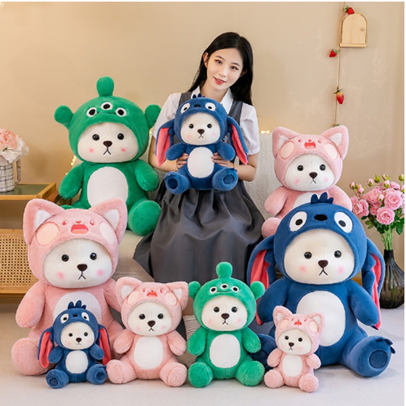 Gấu bông Lena Cosplay Gấu Dâu Stitch Mèo Mắt Xanh xinh yêu cho bé