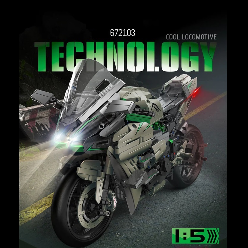 Ca Qua Sa Ki H2R Pan Lót 672103 Mô Hình Xe Technic Tỷ Lệ 1:5 Đồ Chơi Lắp Ráp 1968pcs Sieuthidochoitritue